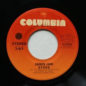 Janis Ian - At Seventeen / Stars 45 rpm Vinyl 7" Single 3-10154